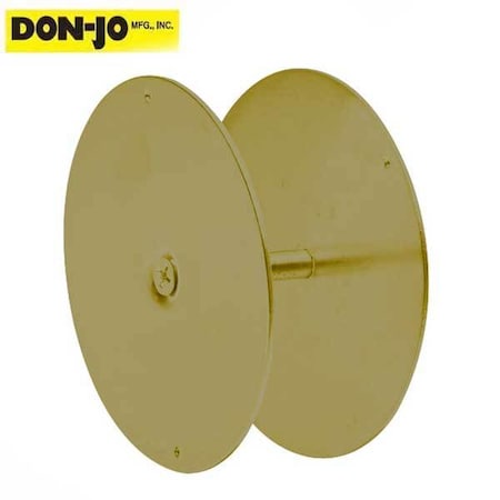 Don-Jo Donjo: BF-135-BP Hole Filler Plates - Covers up to 3-3/4" hole - Bronze Plated DNJ-BF-135-BP